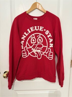 Pony Montreal Banlieue-Star Red Graphic Sweatshirt – M #222